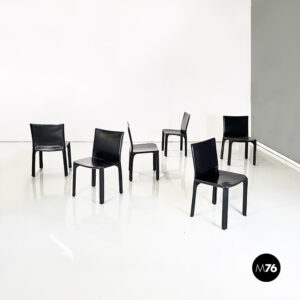 Sedie CAB 412 di Mario Bellini per Cassina, 1970 ca.