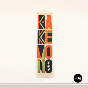 Stampa su tessuto Kakemono da parete di Giulio Confalonieri, 1900-1950 ca.