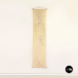 Stampa su tessuto da parete di Pino Tovaglia, 1969