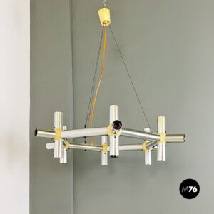 Lampadario Atomic di Robert e Trix Haussmann per Swiss Lamps International, 1970 ca.