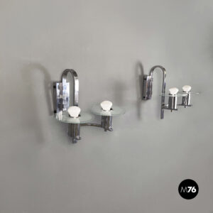 Applique in metallo e vetro, 1920 ca.