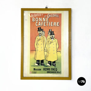 Quadro con stampa pubblicitaria, 1960 ca.