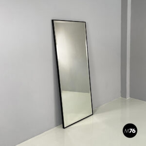 Specchio da parete in legno nero, 1990 ca.