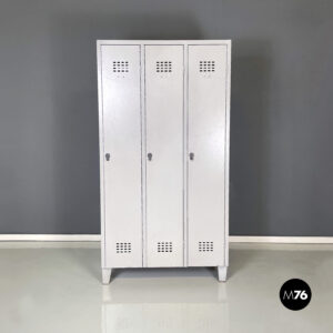 Armadio in metallo grigio, 1970 ca.