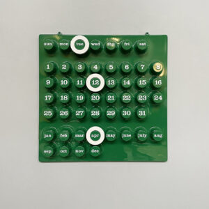 Calendario infinito da parete di Giorgio Della Beffa per Ring A Date, 2000 ca.