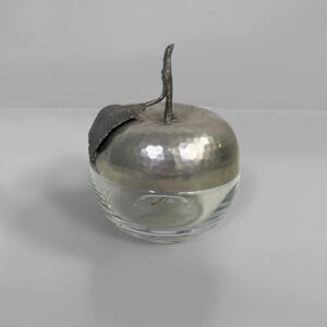 Contenitore in metallo e vetro, 1950 ca.