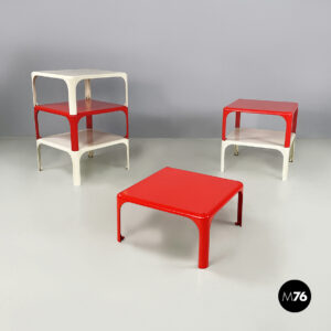 Tavoli da caffè Demetrio 45 di Vico Magistretti per Artemide, 1970 ca.