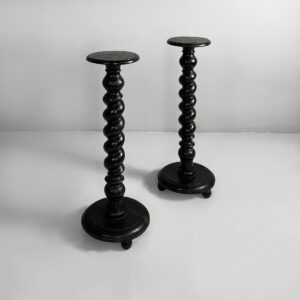 Piedistalli in legno nero, 1930 ca.