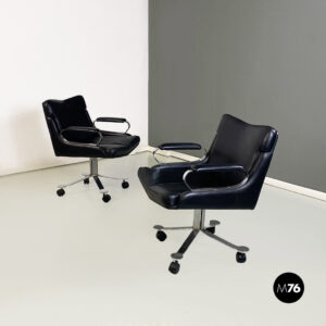 Poltrone da ufficio di Saporiti Italia, 1970 ca.