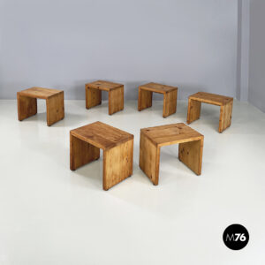 Sgabelli in legno,  1970 ca.