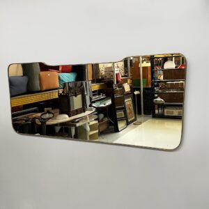 Specchio da parete in ottone, 1950 ca.