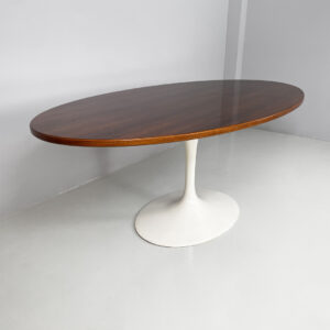 Tavolo da pranzo in legno e metallo, 1970 ca.