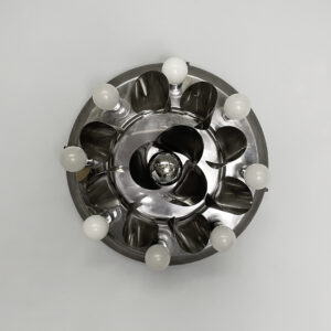 Applique in acciaio, 1970 ca.