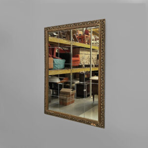 Specchio da parete in legno dorato, 1950 ca.