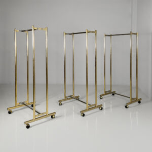 Appendiabiti in metallo con ruote, 1980 ca.
