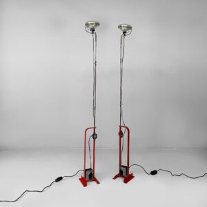 Lampade da terra Toio di Achille e Piergiacomo Castiglioni per Flos, 1970 ca.
