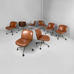 Sedie da ufficio di Ico Parisi per MiM, 1970 ca.