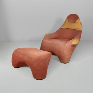 Poltrona con poggiapiedi Hal di Marc Sadler per Cassina, 1990 ca.