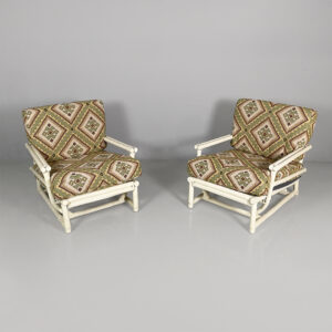 Poltrone di Lyda Levi per McGuire Company,  1970 ca.