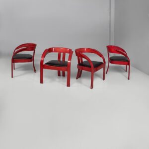Sedie Elisa di Giovanni Battista Bassi per Poltronova, 1970 ca.