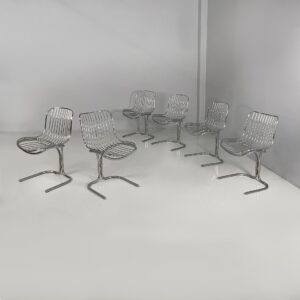 Sedie in acciaio, 1970 ca.