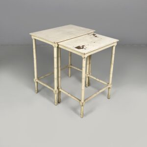 Tavoli da caffè in legno bianco, 1940 ca.