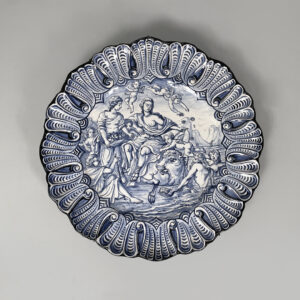 Piatto in ceramica smaltata di Alba Docilia Albisola, 1950 ca.