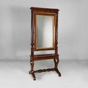 Specchio da terra in legno, 1850 ca.