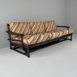 Divano di Lyda Levi per McGuire Company, 1970 ca.