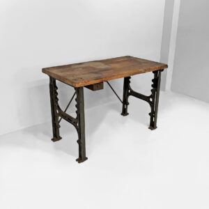 Consolle in legno e ghisa, 1800 ca.