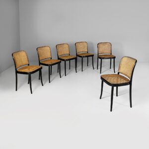 Sedie 811 di Josef Hoffmann per Drevounia, 1980 ca.