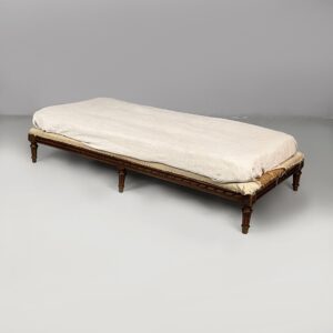 Daybed in tessuto e legno, inizio 1900 ca.