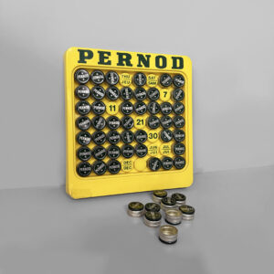 Calendario perpetuo pubblicitario Pernod, 1970 ca.