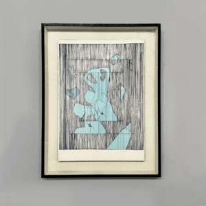Quadro astratto su carta, 1980 ca.