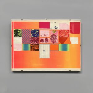 Quadro geometrico su carta, 1970 ca.