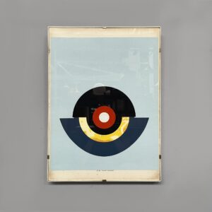Quadro geometrico su carta, 1980 ca.
