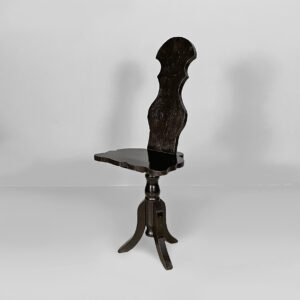 Sedia in legno nero, fine 1800 ca.